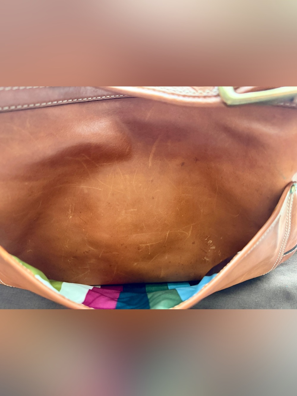 Coach 65th Anniversary Mandy Satchel Shoulder Bag w/Legacy Stripe lining - Picture 10 of 15